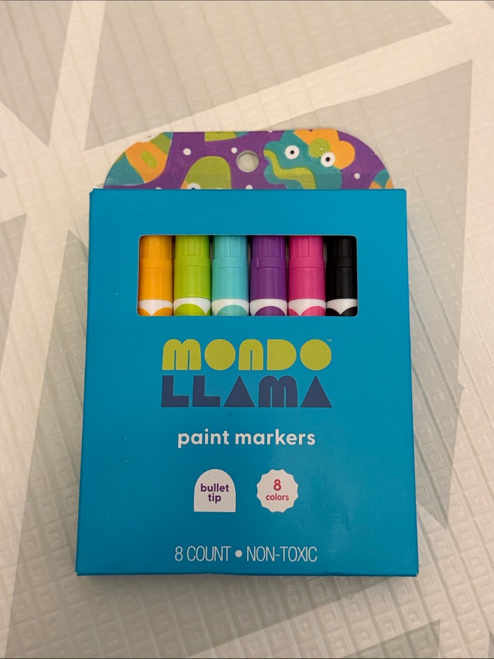 Mondo Llama Kids Paint Markers - Bright Multicolor 8-Pack